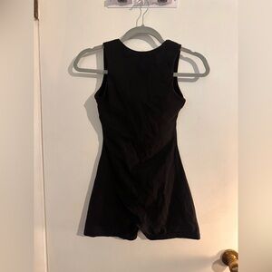 Black athletic romper